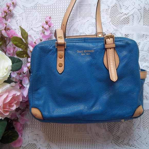 Isaac Mizrahi Handbags - Isaac Mizrahi New York Blue Leather Handbag